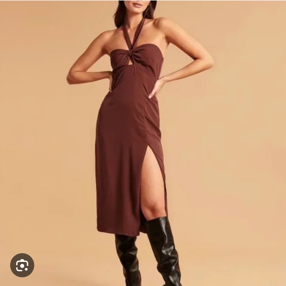 Abercrombie & Fitch Strapless Brown Dress